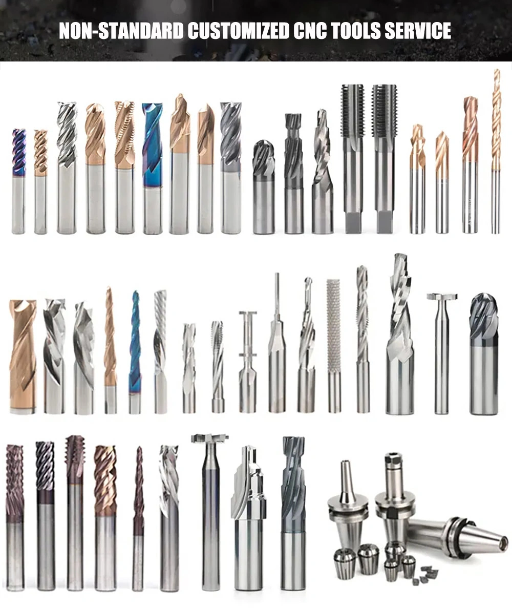 Customized CNC Milling Tool Single Flute Taper End Mill for Plastic