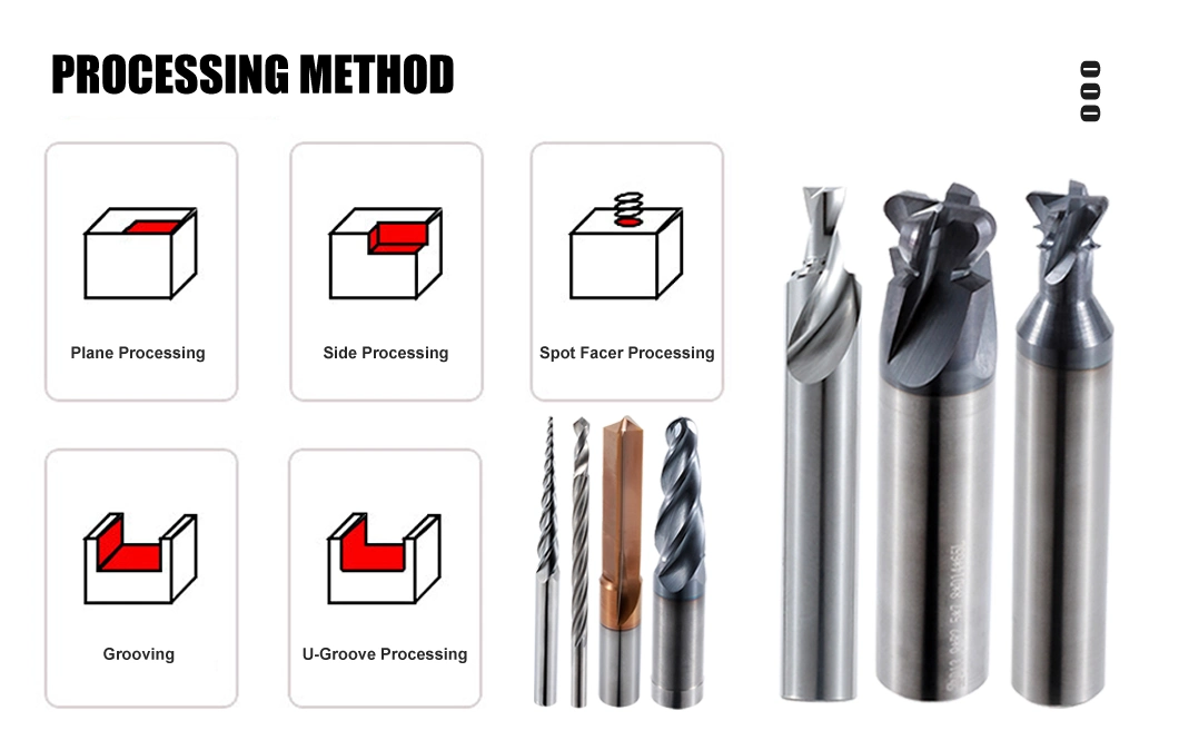 Long Life Service Milling-Tool Taper Ball Nose End Mill for Carbon Steel