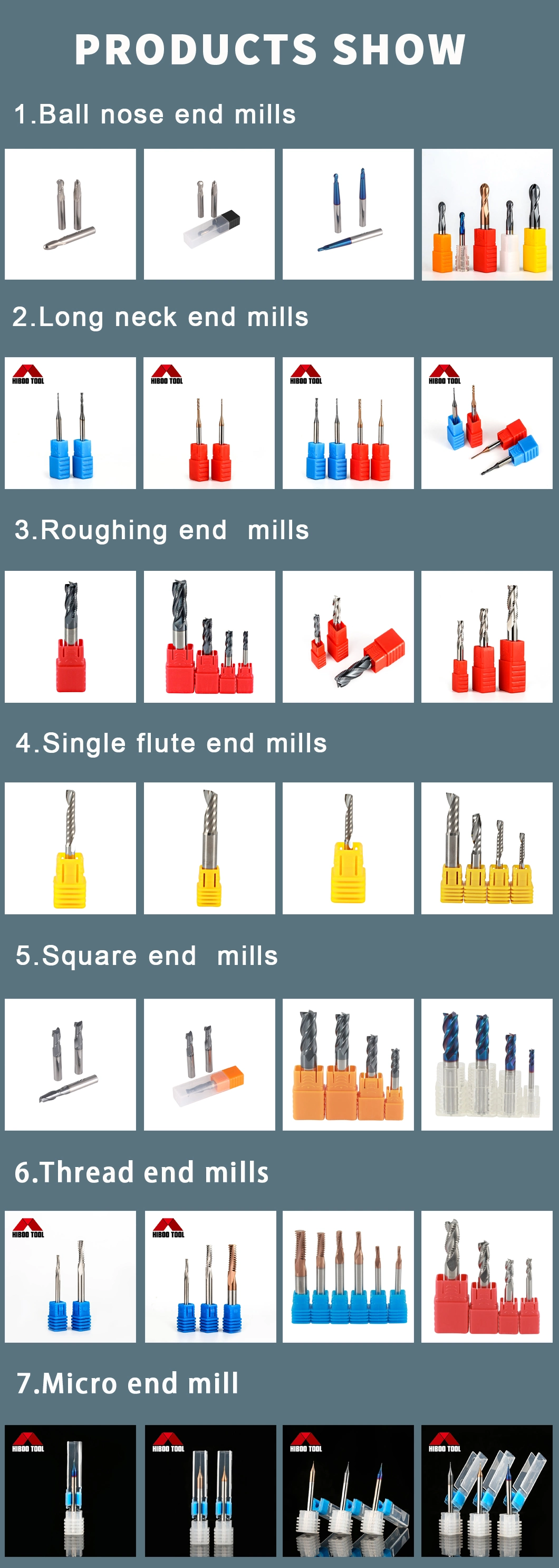 High Quality HRC55 0.5mm 2flutes Micro End Mill