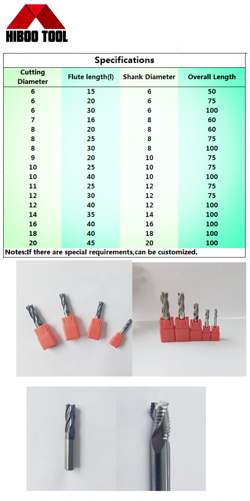 Long Life High Speed Carbide Roughing End Mill for Roughing Cutting