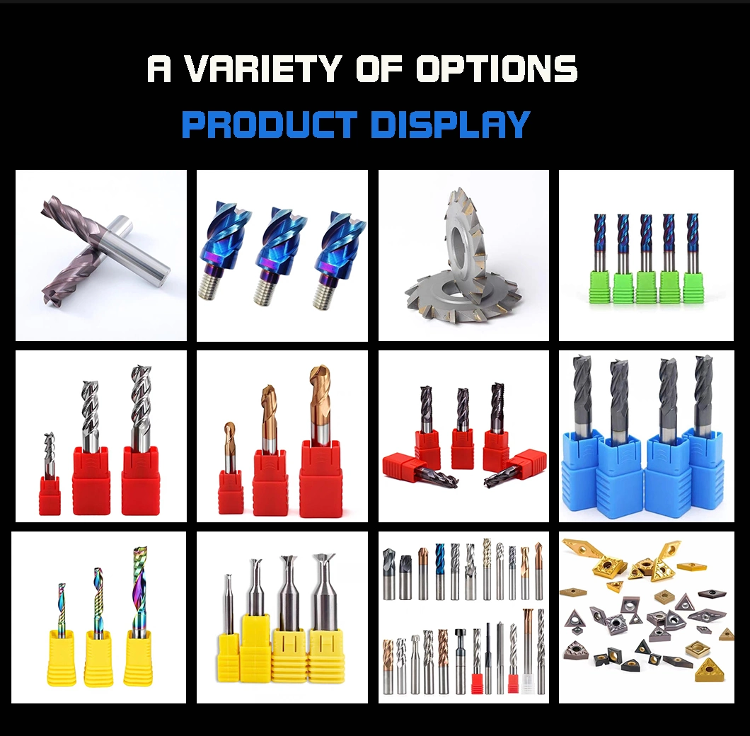 Wyk Customized Economical CNC Machine Carbide End Mill Cutting Tools Recheck 2 Flute Woodworking Milling Cutter