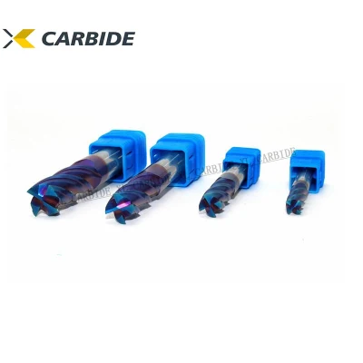 Zhuzhou XL 맞춤형 밀링 공구 텅스텐 카바이드 HRC 65 마이크로 엔드 밀 CNC 라우터
